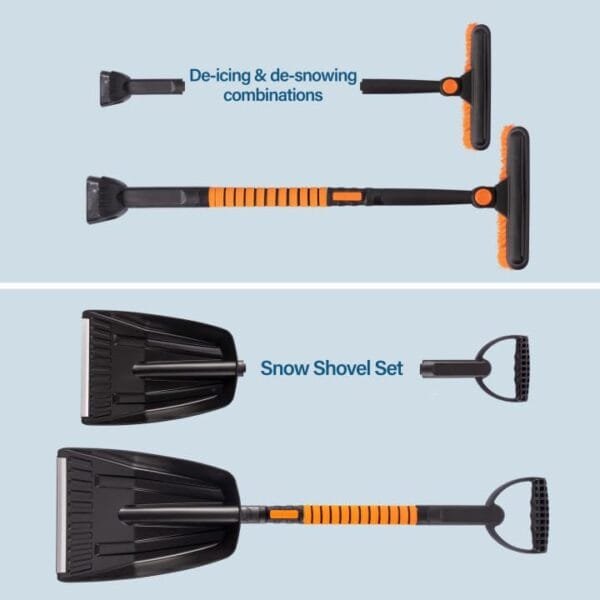 Cretosou Snöspade 5-i-1: Mångsidig och hopfällbar snöredskap! - Bild 4